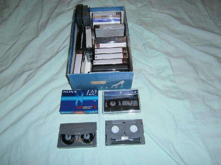 cassettes 8 mm para filmadoras