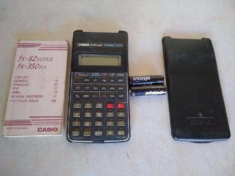 Calculadora Casio Fx 82super Y Fx 350HA fraction CON MANUAL