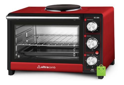 Horno Electrico Ultracomb Con Anafe Grill 28lts 1500w Uc28a