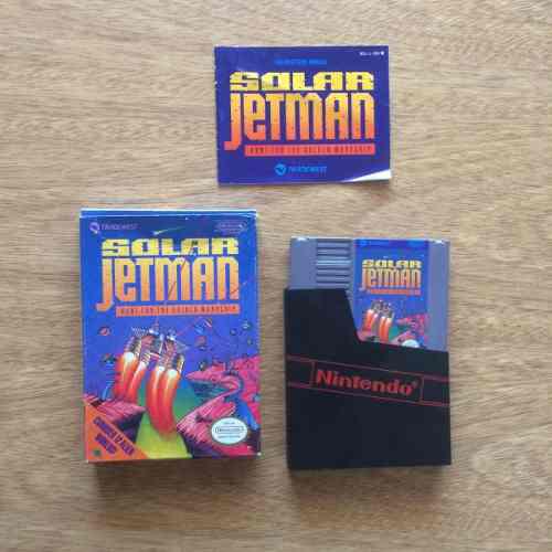 Juego Nintendo Nes Original - Solar Jetman Con Caja Y Manual