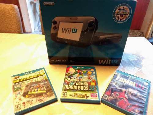 Nintendo Wii U Deluxe + 3 Juegos