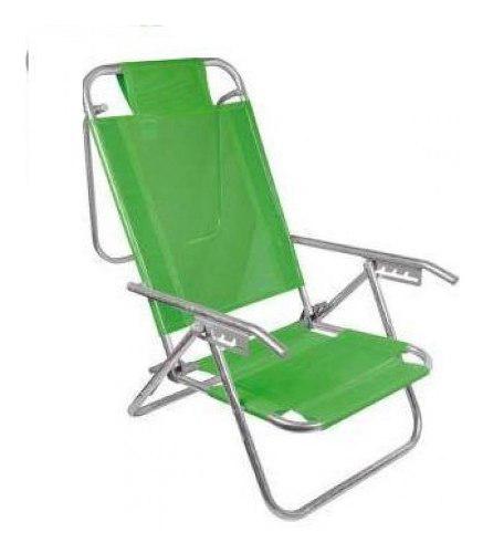 Descansar 80012 Sillon Aluminio Playero 5 Posiciones Con Cov