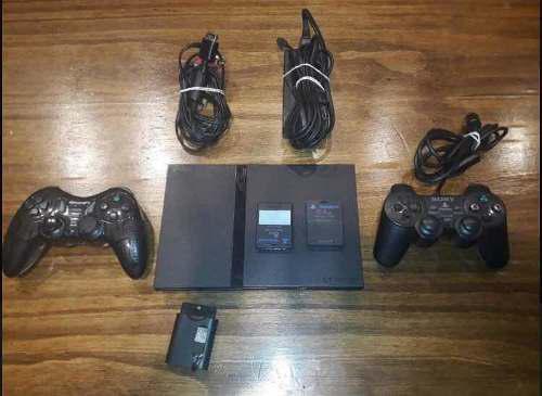 Playstation 2 Con 2 Joestick Y Memorias