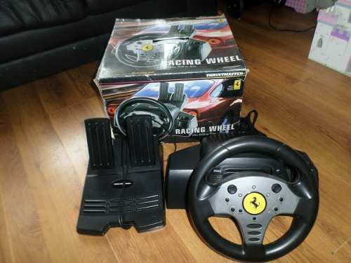Sega Dreamcast Thrustmaster Ferrari Racing Volante & Pedales