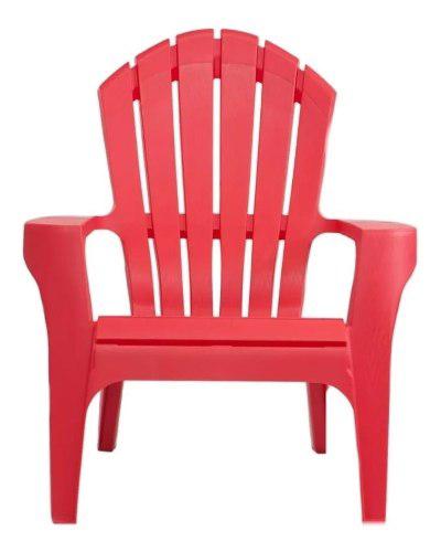 Sillon Jardin Plastico Individual Garden Life Miami Rojo