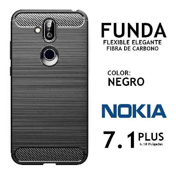 Funda Cover Elegante Flexible Nokia 7.1 Plus Rosario