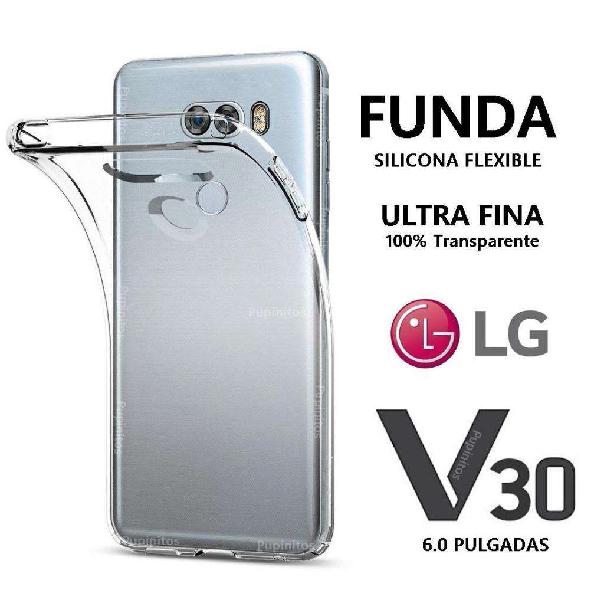 Funda Cover Silicona Transparente Flexible Lg V30 Rosario