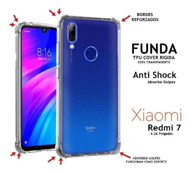 Funda Rigida Anti Shock Transparente Xiaomi Redmi 7 Rosario