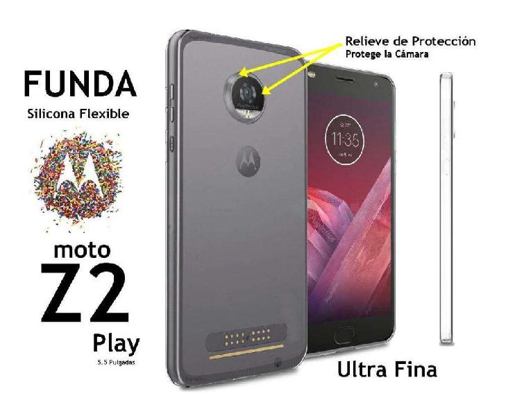Funda Silicona Flexible Motorola Moto Z2 Play Rosario