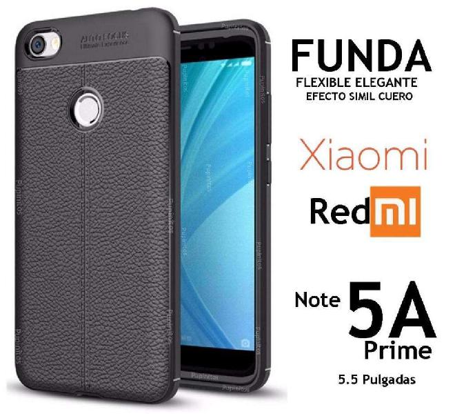 Funda Simil Cuero Flexible Xiaomi Redmi Note 5a Prime
