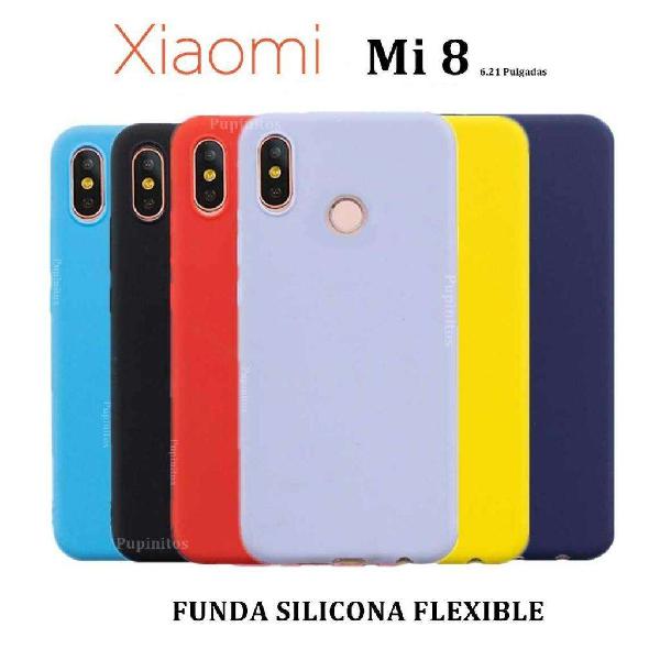 Funda Tpu Cover Candy Silicona Flexible Xiaomi Mi 8 Rosario