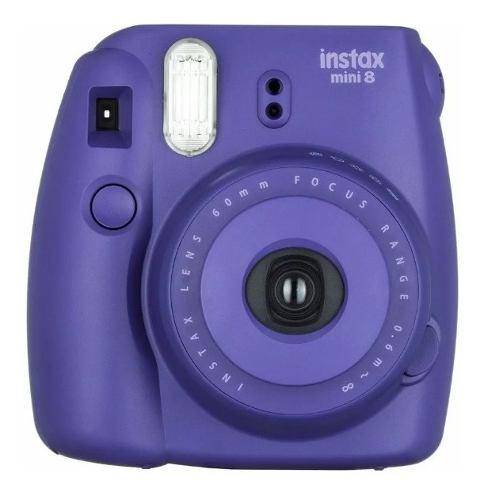 Cámara Instantánea Fuji Instax Mini 8 Violeta Usada!