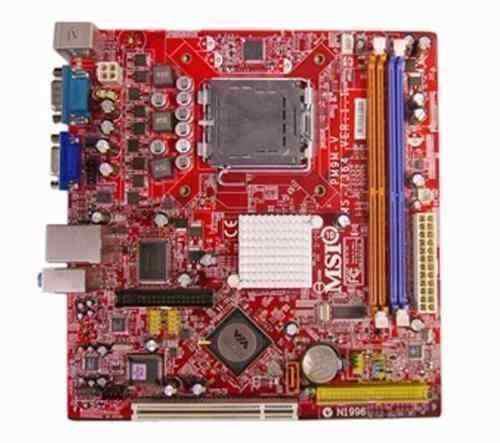 Mother 775 Msi Pcie Ddr2 +micro Intel +1gb Ram Cooler Envios
