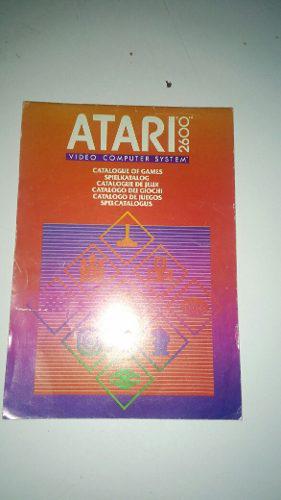 Catalogo De Juegos Atari Original De Epoca