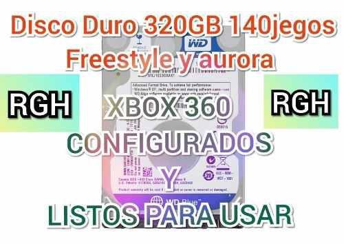 Disco 320gb Xbox 360 Rgh Configurados Y Listos Para Usar