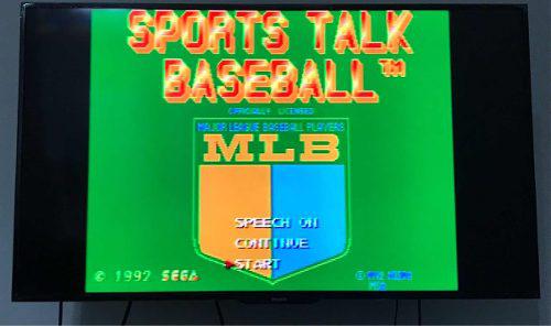 Juego De Sega Génesis Original Sports Talk Baseball