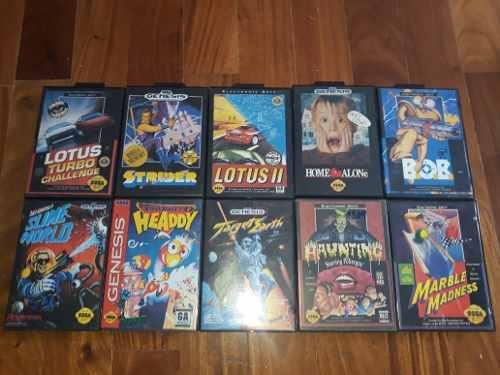 Lote 10 Juegos Sega Genesis Mega Drive Originales