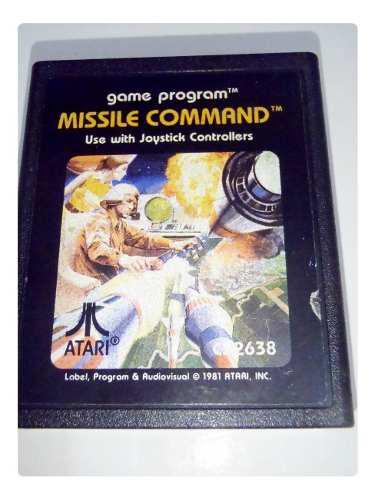 Missile Command Cart Juego Atari 2600 Rarity *1* Funciona