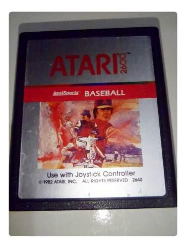Realsports Baseball Juego Atari 2600 Rarity *2* Funcionando