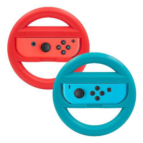 Accesorio Consola Nintendo Switch Joy Con Rueda Neon Mario