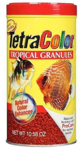 Alimento Peces Tropicales Acuario Granulos Tetra Color 300gr