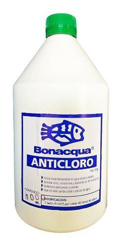 Anticloro Bonacqua 250ml Elimina Cloro Agua Pecera Acuario