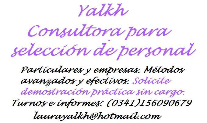 Consultora para selección de personal Yalkh