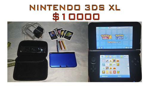 Nintendo 3ds Xl Con Estuche, Lápices Extra, Como Nueva