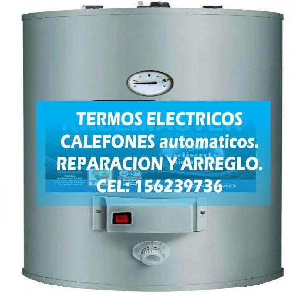 Reparación de termotanques y calefones eléctricos.