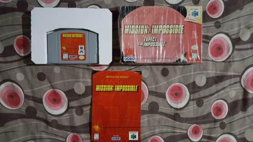 Juego Nintendo 64 Misión Imposible Con Caja Y Manual