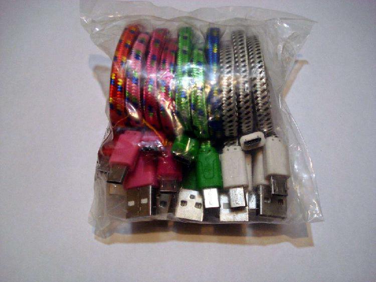 Lote 10 cables USB a micro usb...para Revender!