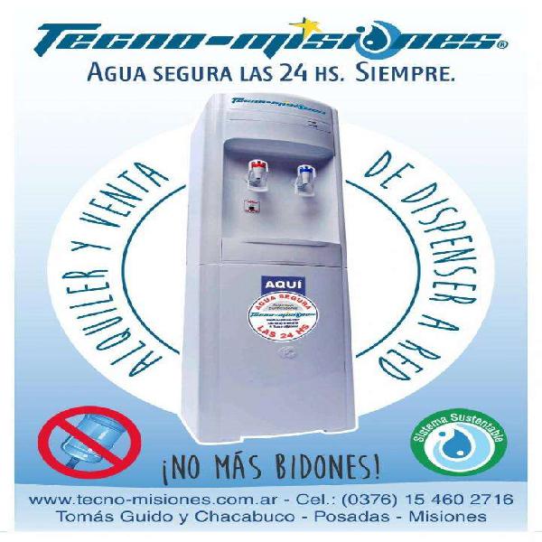 DISPENSER CONECTADOS A LA RED DE AGUA EN ALQUILER