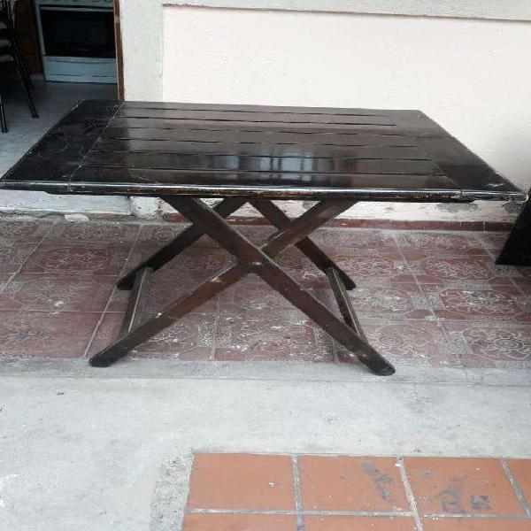 Mesa Plegable de madera maciza usada, para bar, cafeteria,