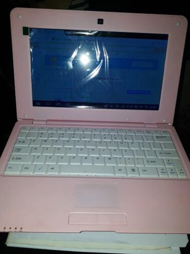 Netbook Tipo Tablet Color Rosa 10 Pulgadas Sistema Androide