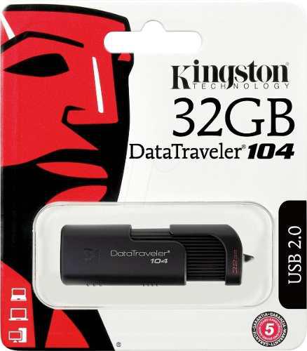 Pen Drive Kingston Dt104 32gb Retractil Usb 100% Original