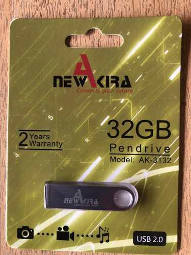 Pendrive 32 Gb New Akira 2.0 Usb Metal - Franecdvirgen