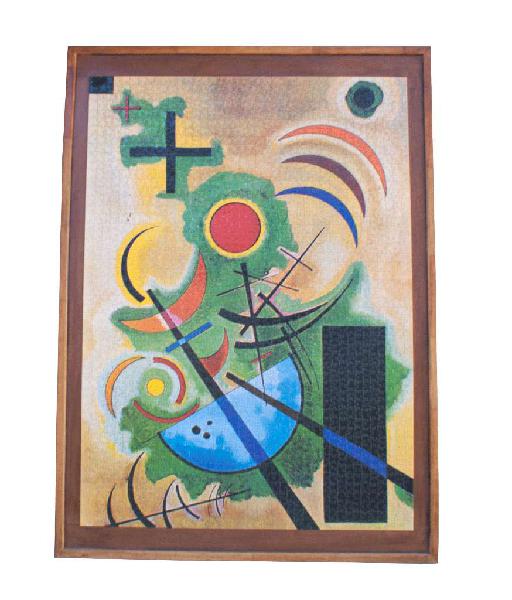 Puzzle Kandinski Standhaftes Grün 1925 armado y enmarcado