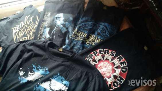 Remeras de rock amplio stock y variedad. en Floresta