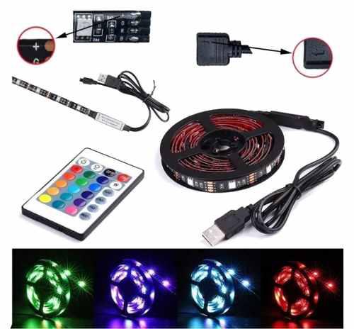 Tira Luces Led Rgb Usb 3m Gamer Ambilight + Control Regalo