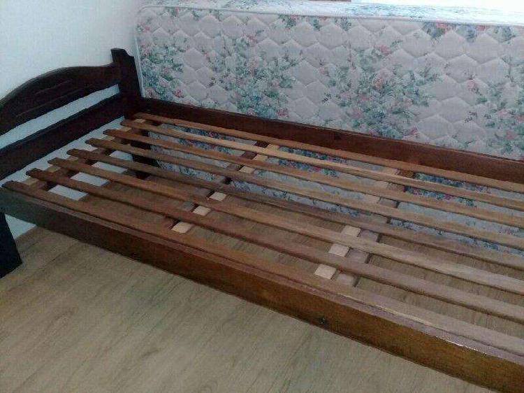 cama de madera 1 plaza
