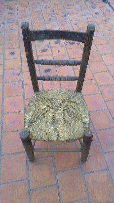 silla de mimbre