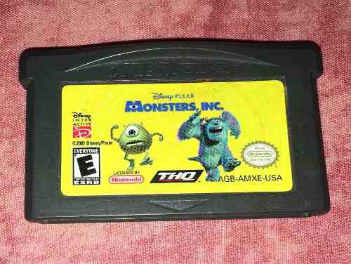 Juego Monster Inc. Para Game Boy Advance Sp