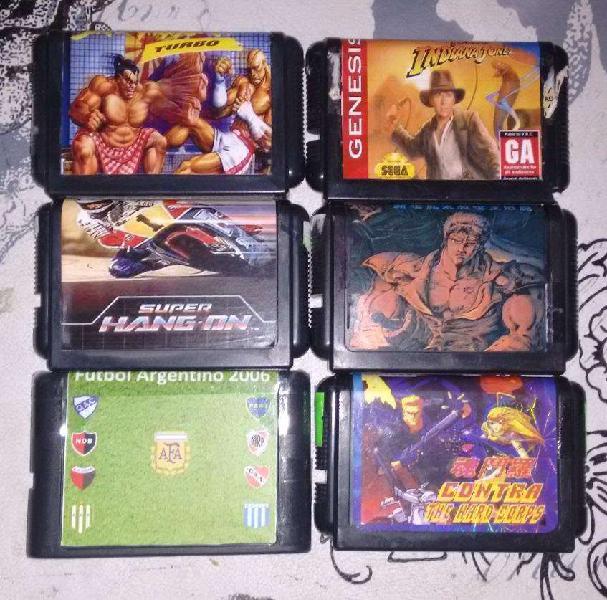 Sega Genesis Lote de 6 juegos, cartuchos de sega.