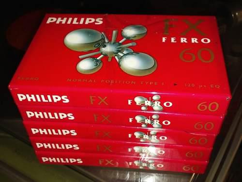 Cassette Virgen Philips Ferro Fx60 Pack X5-la Jungla