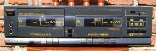 Doble Cassettera Deck Grundig Dc-4400 Funciona Leer Detalles