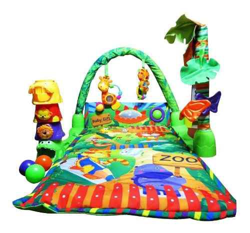 Gimnasio Para Bebe Alfombra Didactica Baby Safari Zippy Toys