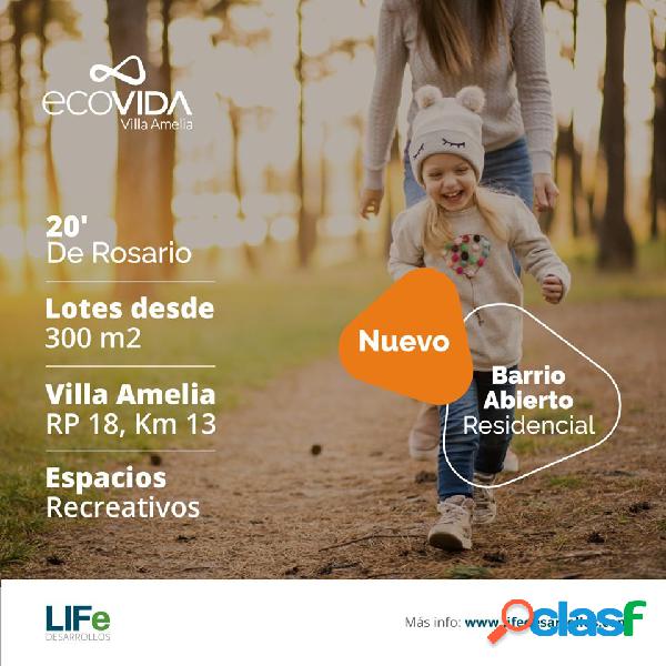 Loteo ecovida terreno de 300 m2 - Financiación en 36 meses