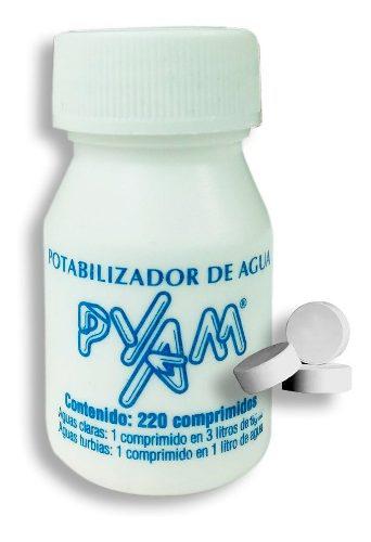 Pastillas Potabilizadoras Para Agua Tabletas Pyam X 220u