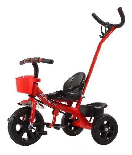 Triciclo Con Manija Direccional Reforzado Bebe Niños 08