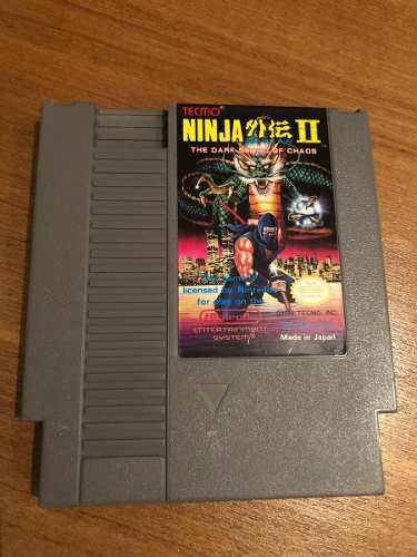 Ninja Gaiden 2 Juego Original Nintendo Nes Impecable Estado